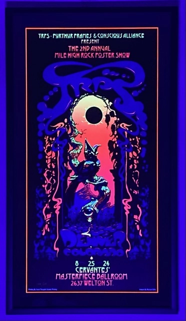 Mile High Rock Poster Show Cervantes Masterpiece Ballroom Denver, CO 8/25/2024, Blacklit
